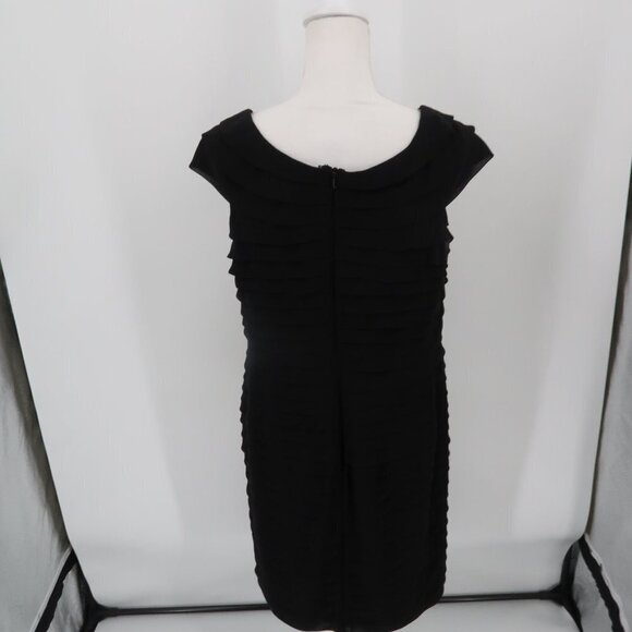 Adrianna Papell Black Cocktail Dress Size 14 - Picture 6 of 6